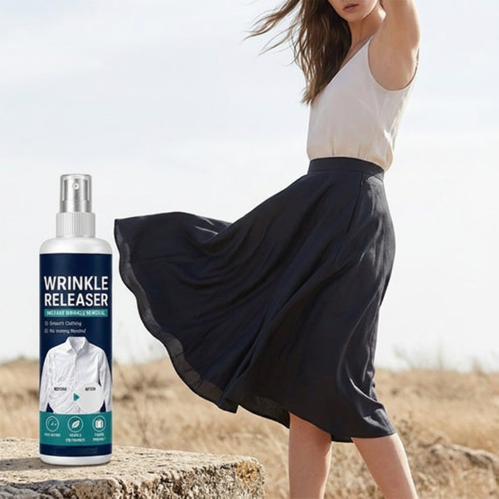 WrinkleSpray 1+1 GRATIS: Sikker Formel Øjeblikkelig Tøjkrøllefjerner Spray