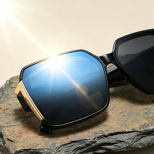 SquareSunglasses 1+1 GRATIS - Elegant Retro Firkantramme Solbriller