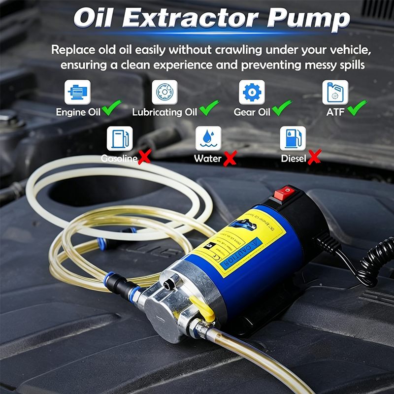 OilPump - Bærbar OilPump 12V/24V Elektrisk Væskeoverførsels- Og Udtagningsværktøj