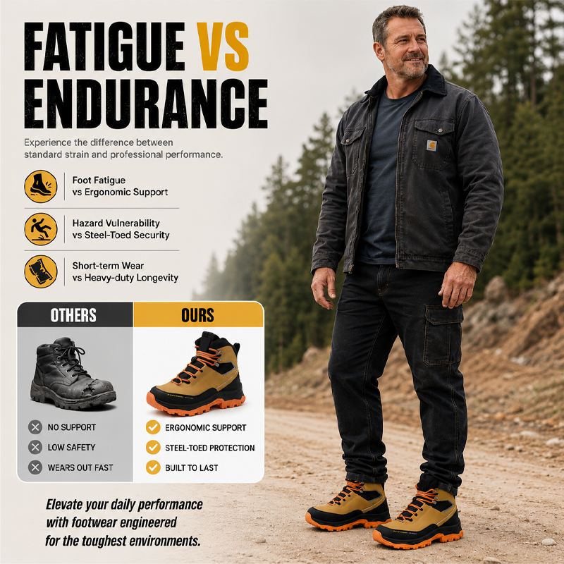 Happy™ WorkShoes: Punkteringsresistente Skridsikre Sikkerhedssko