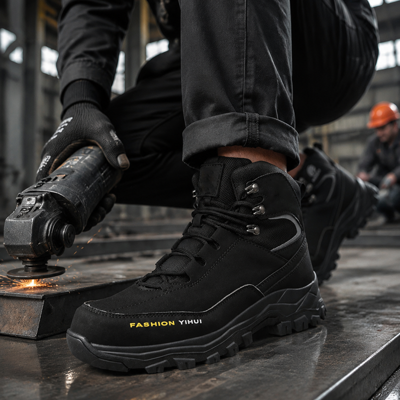 Happy™ WorkShoes: Punkteringsresistente Skridsikre Sikkerhedssko