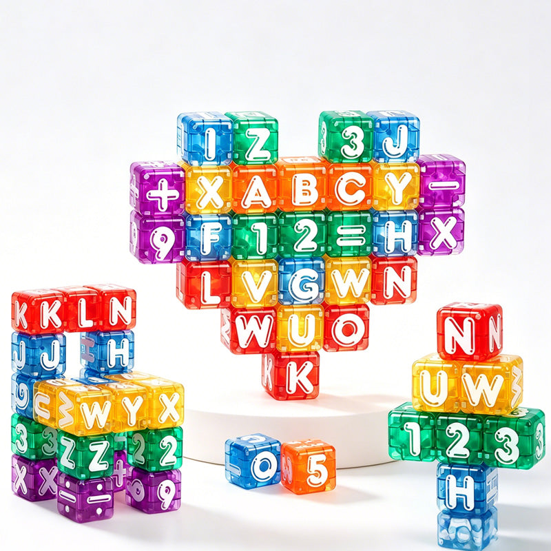 Kletshuts™ MagneticAlphabet  - Kreativ Alfabet Og Tal Magnetiske Byggeklodser Sæt