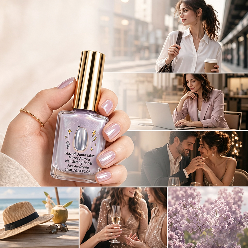 NailStrengthener 1+1 GRATIS - Glansfuld Finish Neglestyrker Hurtig Tørrende Neglelak