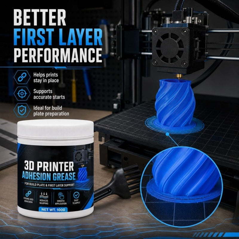 AdhesionGrease - 3D Printer Adhesion Bed Grease For Reliable First Layers