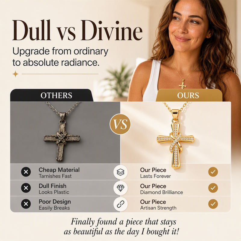 Jewelance™ CrossKnot 1+1 GRATIS - Elegant Mode Kryds Knude Vedhæng Halskæde