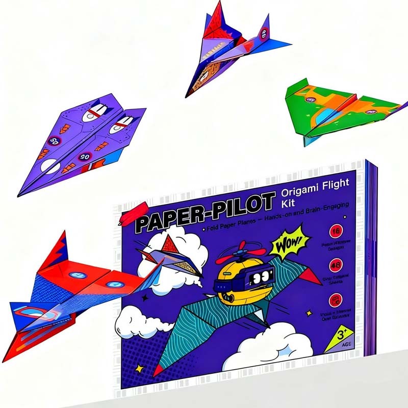 Kletshuts™ PaperPlane: DIY Kreativ Og Interaktiv Papirfly Toy Kit