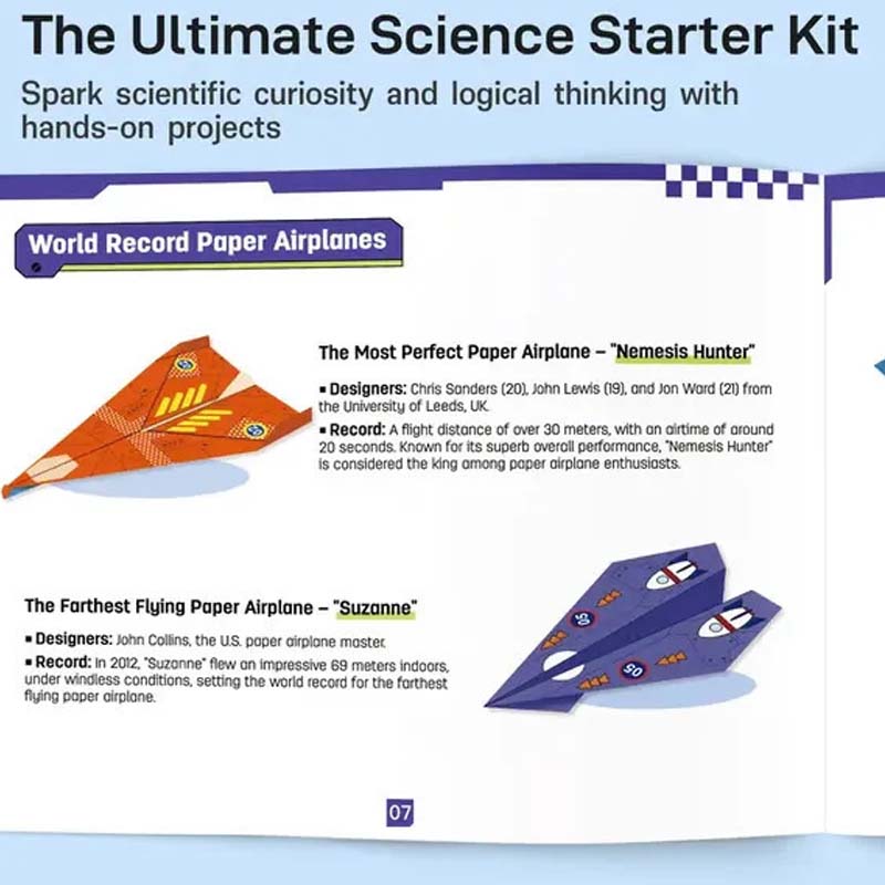 Kletshuts™ PaperPlane: DIY Kreativ Og Interaktiv Papirfly Toy Kit
