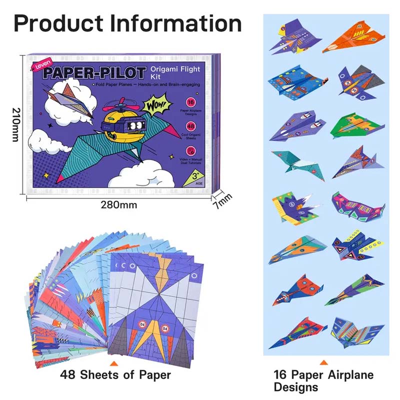 Kletshuts™ PaperPlane: DIY Kreativ Og Interaktiv Papirfly Toy Kit