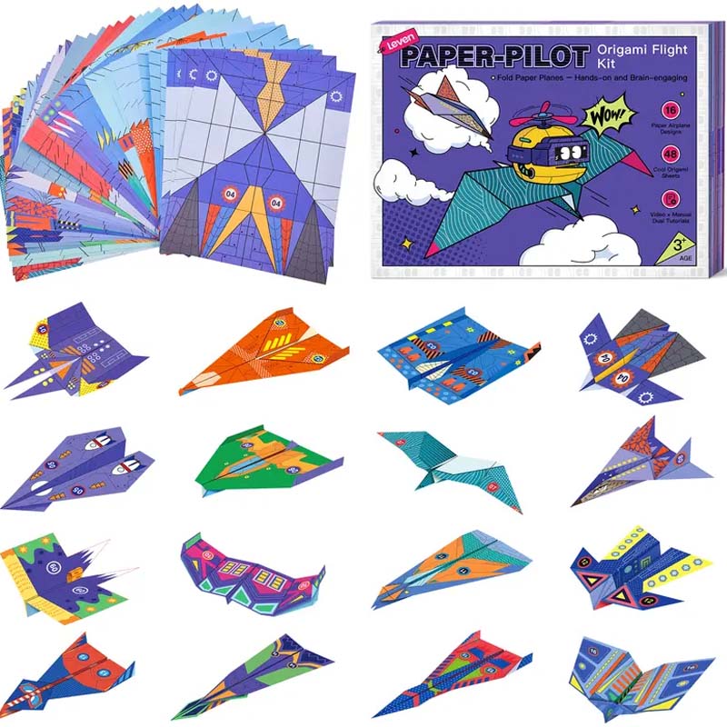 Kletshuts™ PaperPlane: DIY Kreativ Og Interaktiv Papirfly Toy Kit