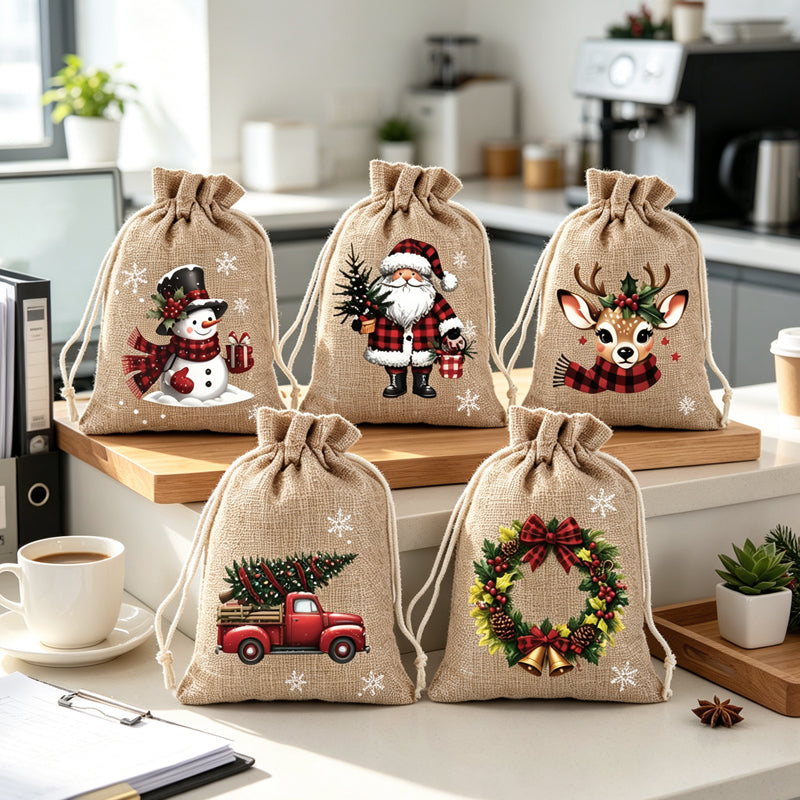 Icone™ ChristmasPouch 1+1 GRATIS - Juletema Snoretræk Gavepose