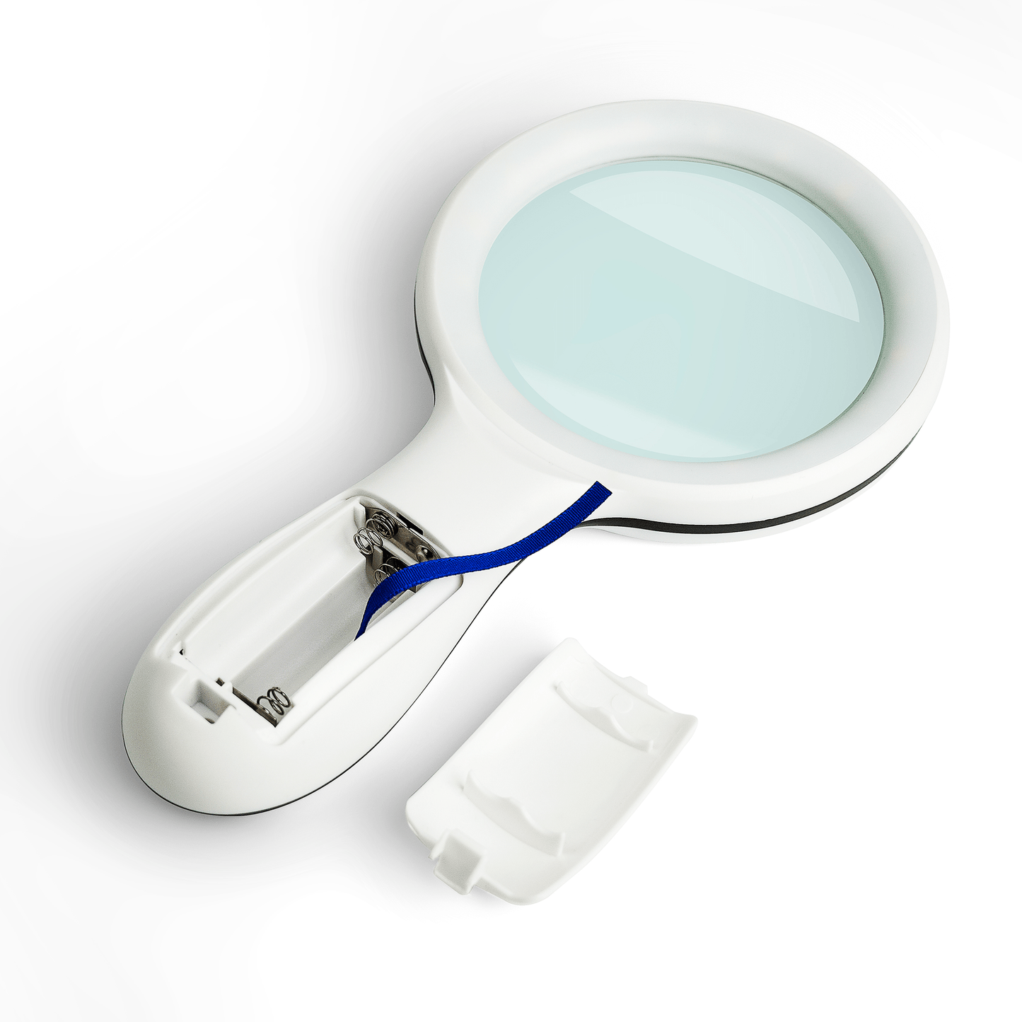Stærkt Forstørrelsesglas x10 med 18 LED-lys, Hvid