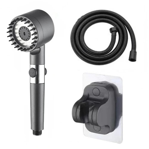 Borhe® Shower - 4 i 1 Multifunktionelt Brusehoved Til Massage Og Hudpleje