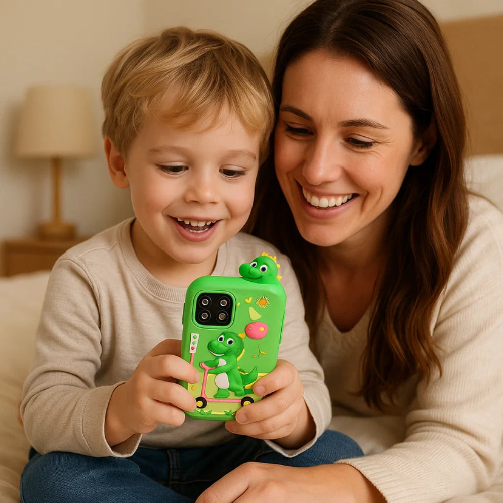 Kletshuts™ MiniMobile: Sikker Skærm Gratis Småbørn Læring Mini Mobil Med Tal Bogstaver Og Lyde