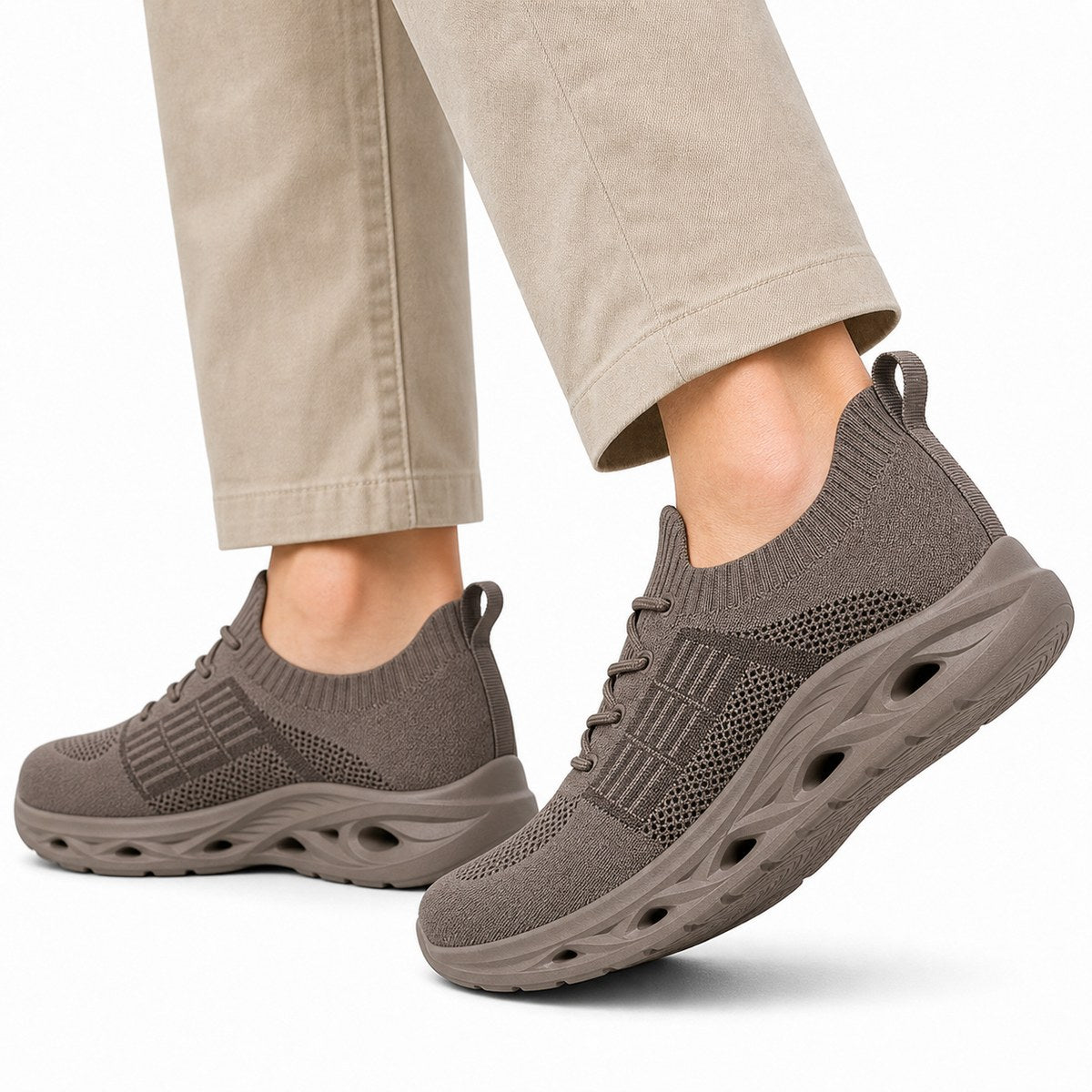 Ortopædiske gåsko med bred tåboks og fodstøtte – unisex komfortsneakers