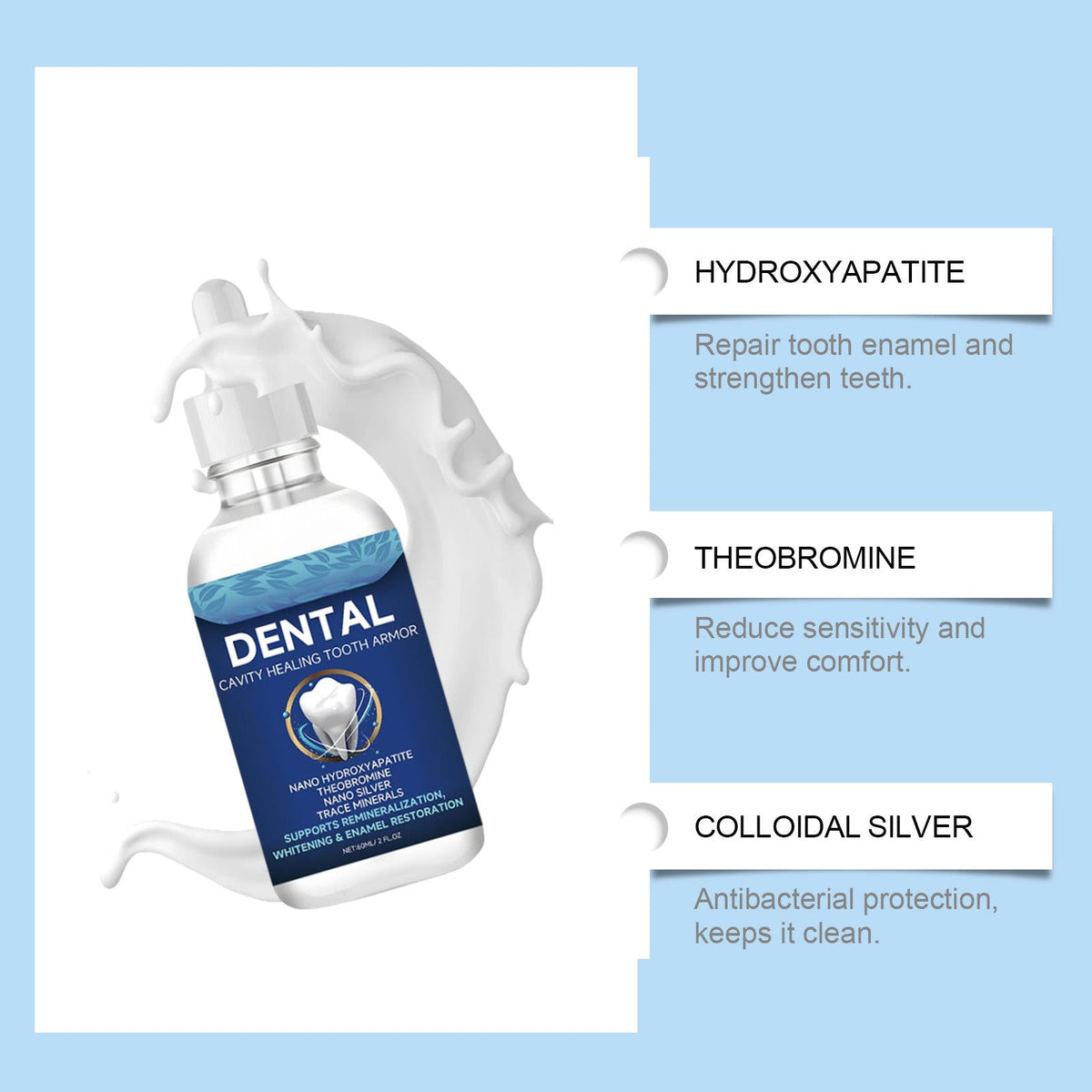 ToothArmor 1+1 GRATIS: Oral Pleje Beskyttelse Og Tandreparations Serum
