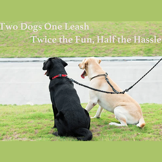 DogFri™ DogLeash: Nej-Tangle 360° Drejeligt Dobbelt Gåture Hund Snor