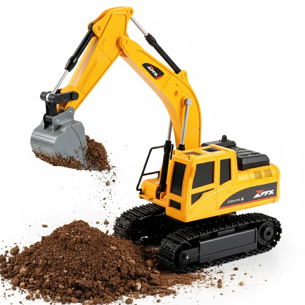 Kletshuts™ ExcavatorToy: Fjernbetjening Børn Gravemaskine Legetøj