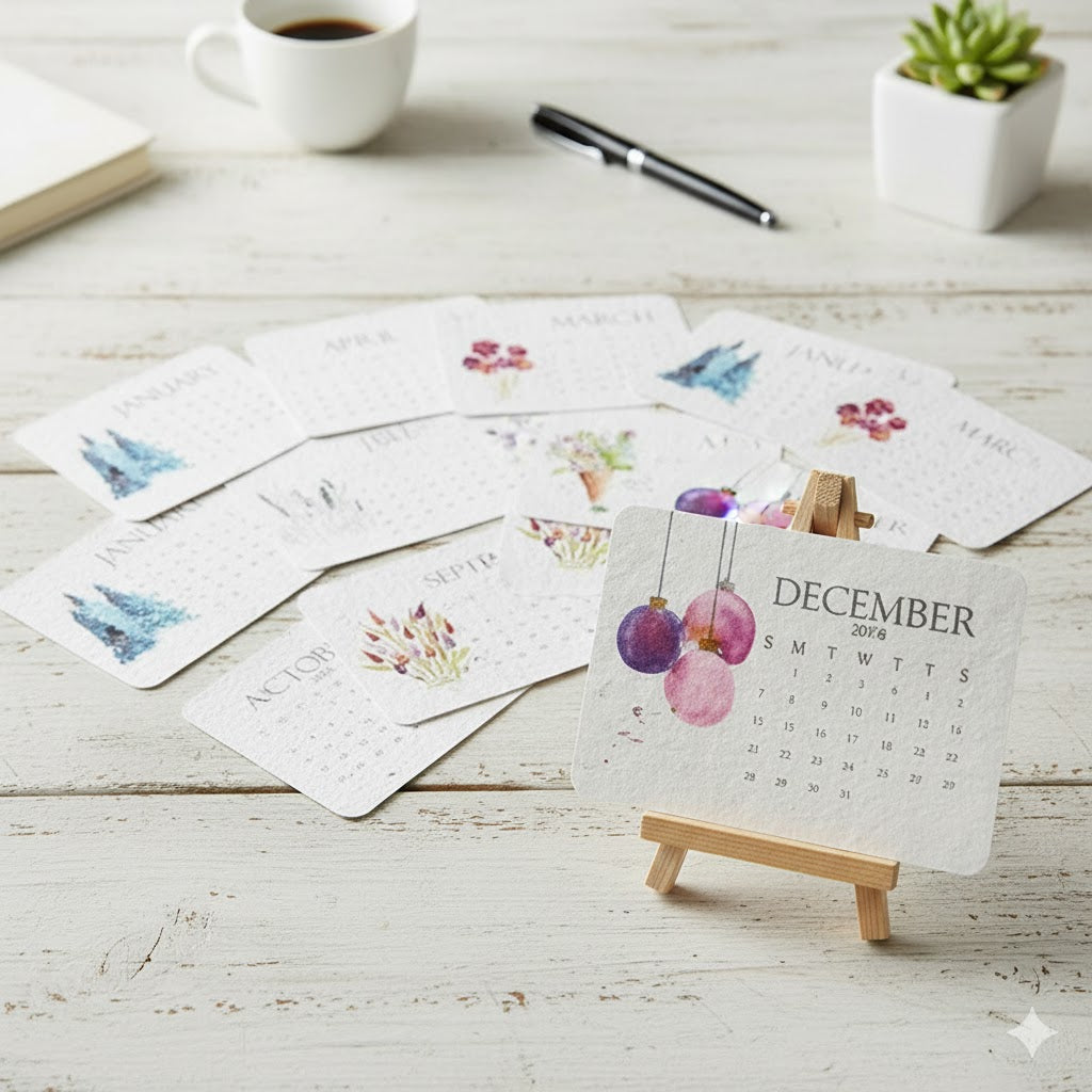 PaperSeeds: Miljøvenlig Kærlighed 2026 Papir Frø Kalender