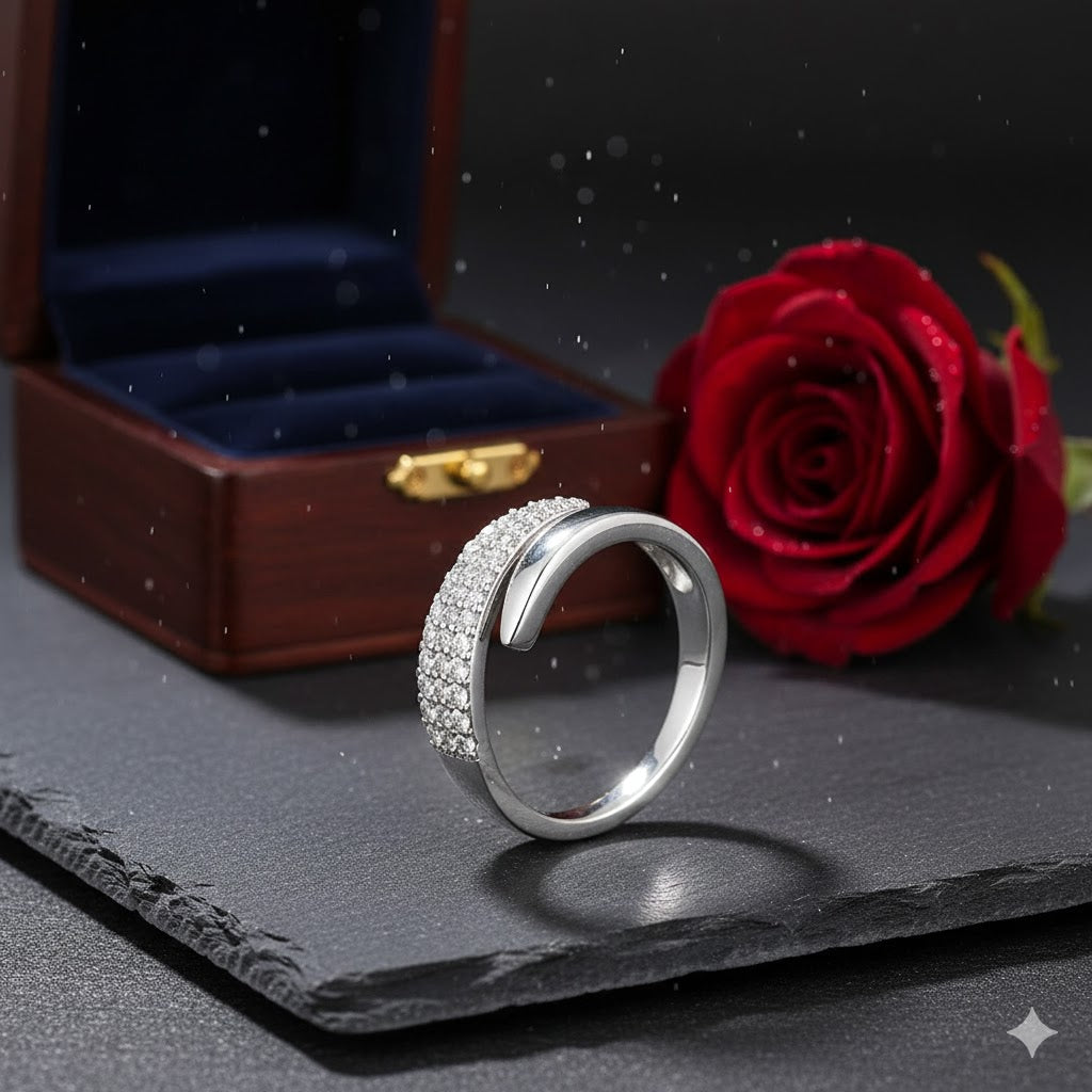 Jewelance™ AdjustableRing 1+1 GRATIS – Elegant Kvinders Mode Glimrende Rhinestone Justerbar Ring
