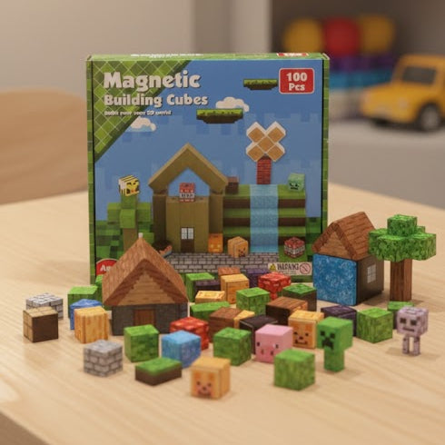 Kletshuts™ MagneticBlocks: Kreative Magnetiske Blokke Fliser Bygmester Sæt