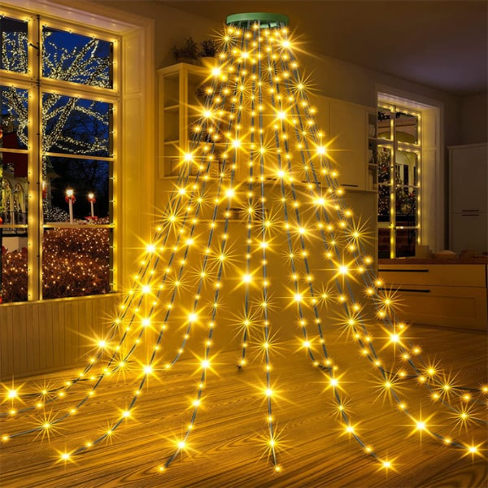 Ledsen™ WaterfallLight: Fantastisk Smart Blændende Jul Vandfald Lys