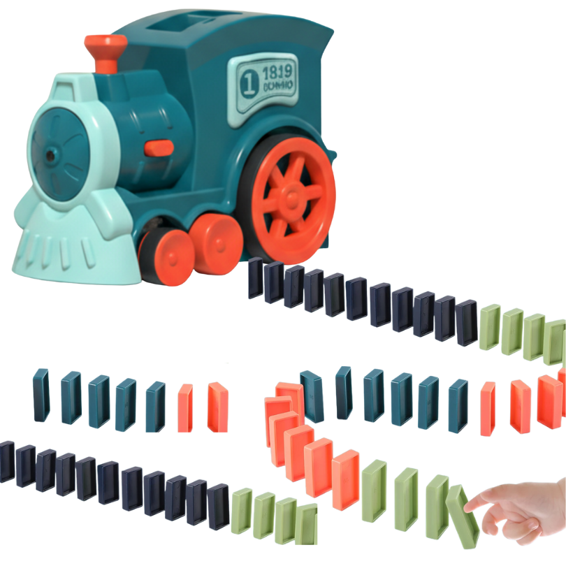 Kletshuts™ DominoTrain - Automatisk Domino Lægning Tog Sæt