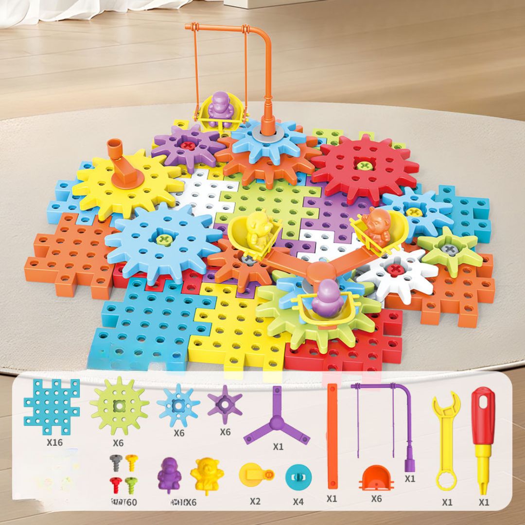 Kletshuts™ GearPuzzle: Fantastisk Interaktivt 3D Udstyr Puslespil Spil Sæt