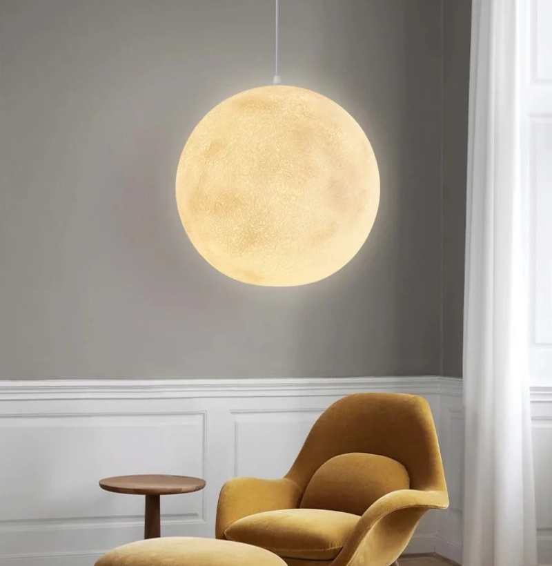 Ledsen™ MoonLamp: Elegant Dekorativ Måne Hængelampe