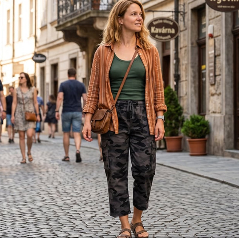 Icone™ ModernPants: Casual Komfortable Løse Pasform Stil Moderne Korte Bukser Til Kvinder