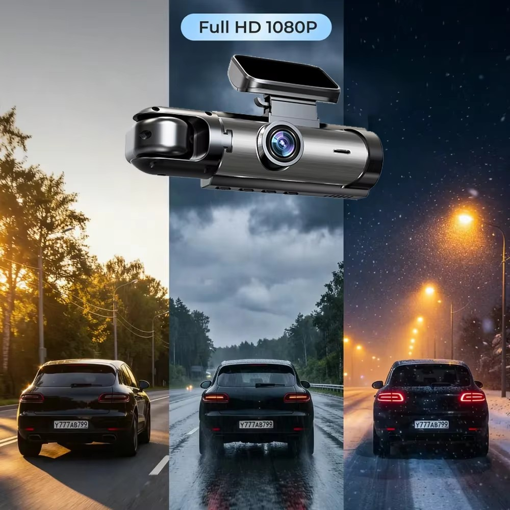 DashCamera - Køretøjsikkerhed Dashboard Dobbelt Linse Video Kamera Optager