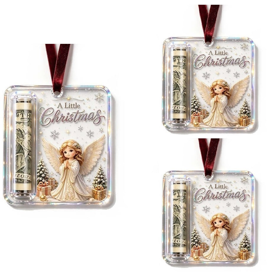 ChristmasCash 1+2 GRATIS - Dekorativ Akryl Julepengehænger Ornament