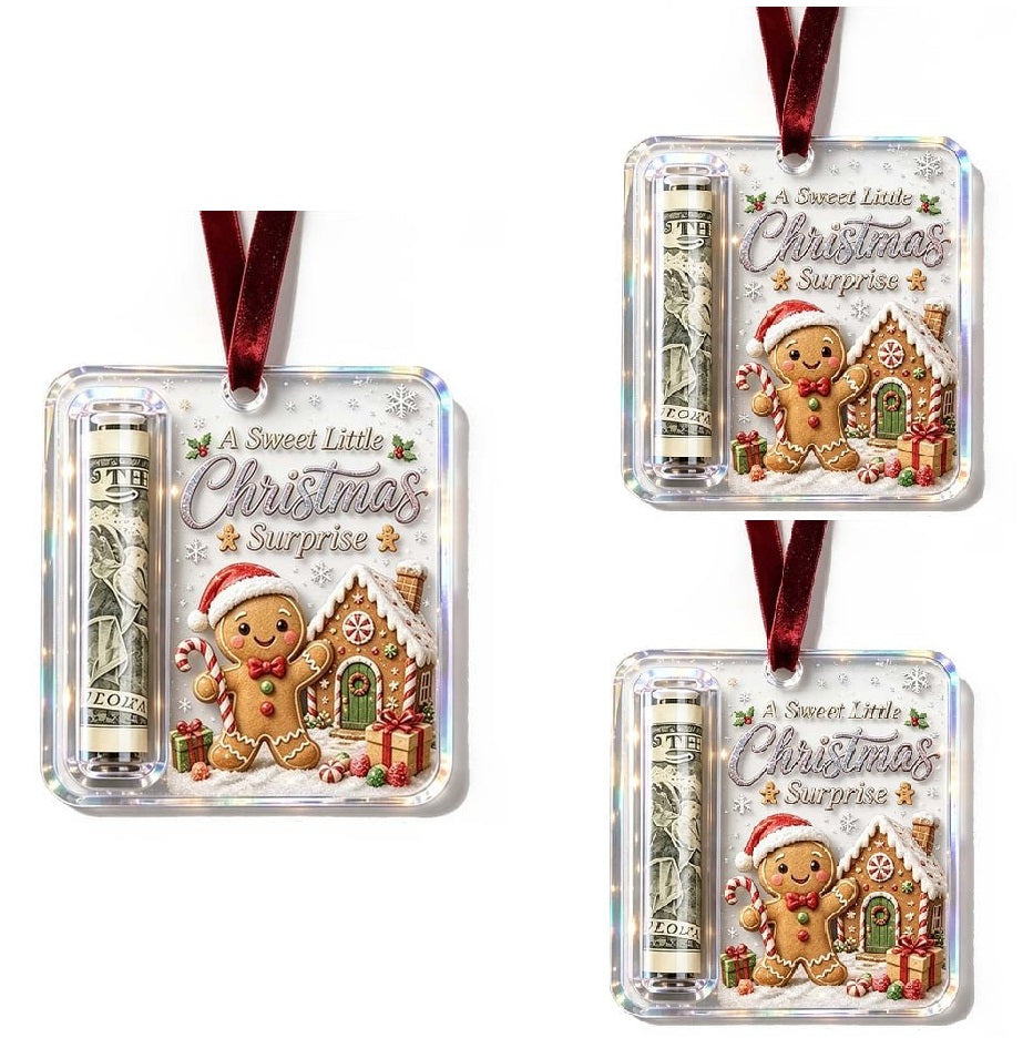 ChristmasCash 1+2 GRATIS - Dekorativ Akryl Julepengehænger Ornament
