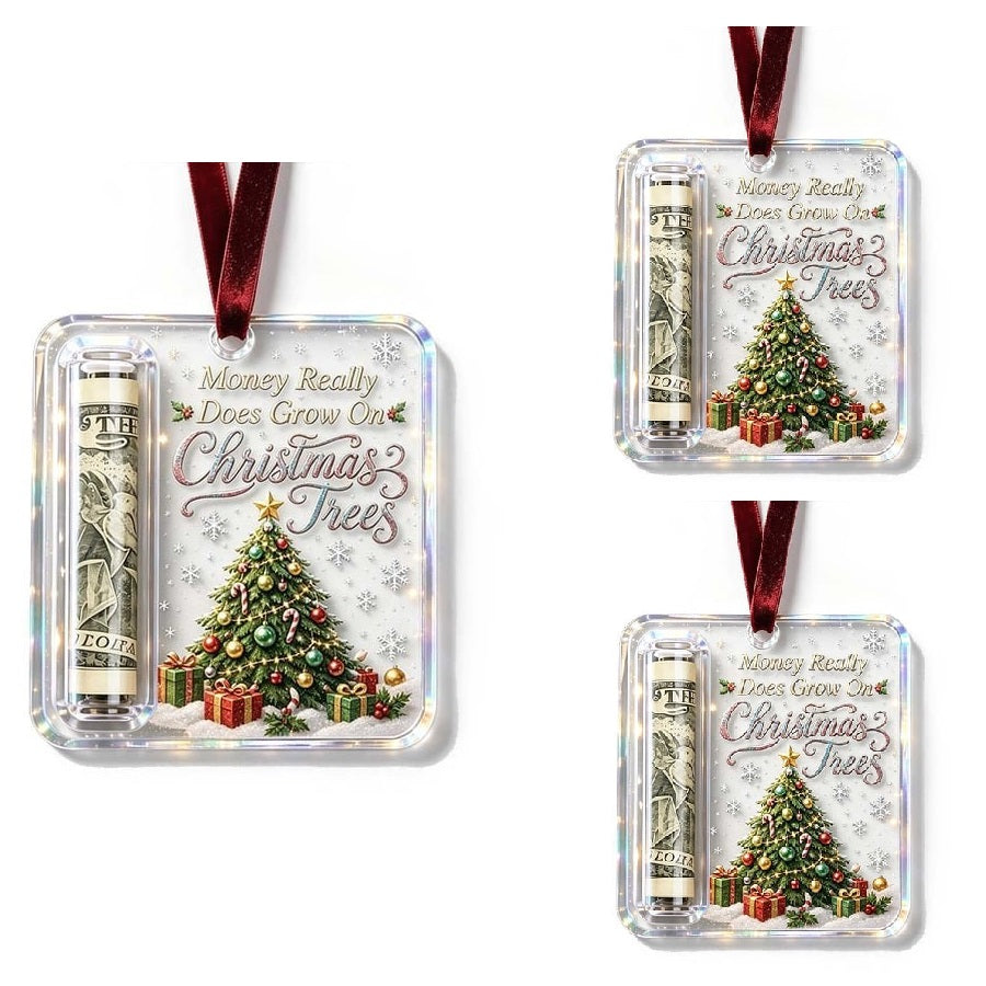 ChristmasCash 1+2 GRATIS - Dekorativ Akryl Julepengehænger Ornament