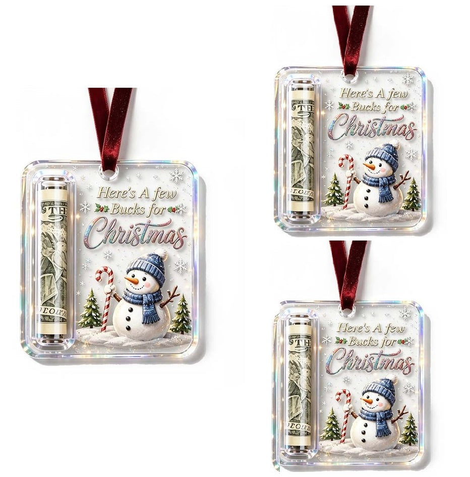 ChristmasCash 1+2 GRATIS - Dekorativ Akryl Julepengehænger Ornament