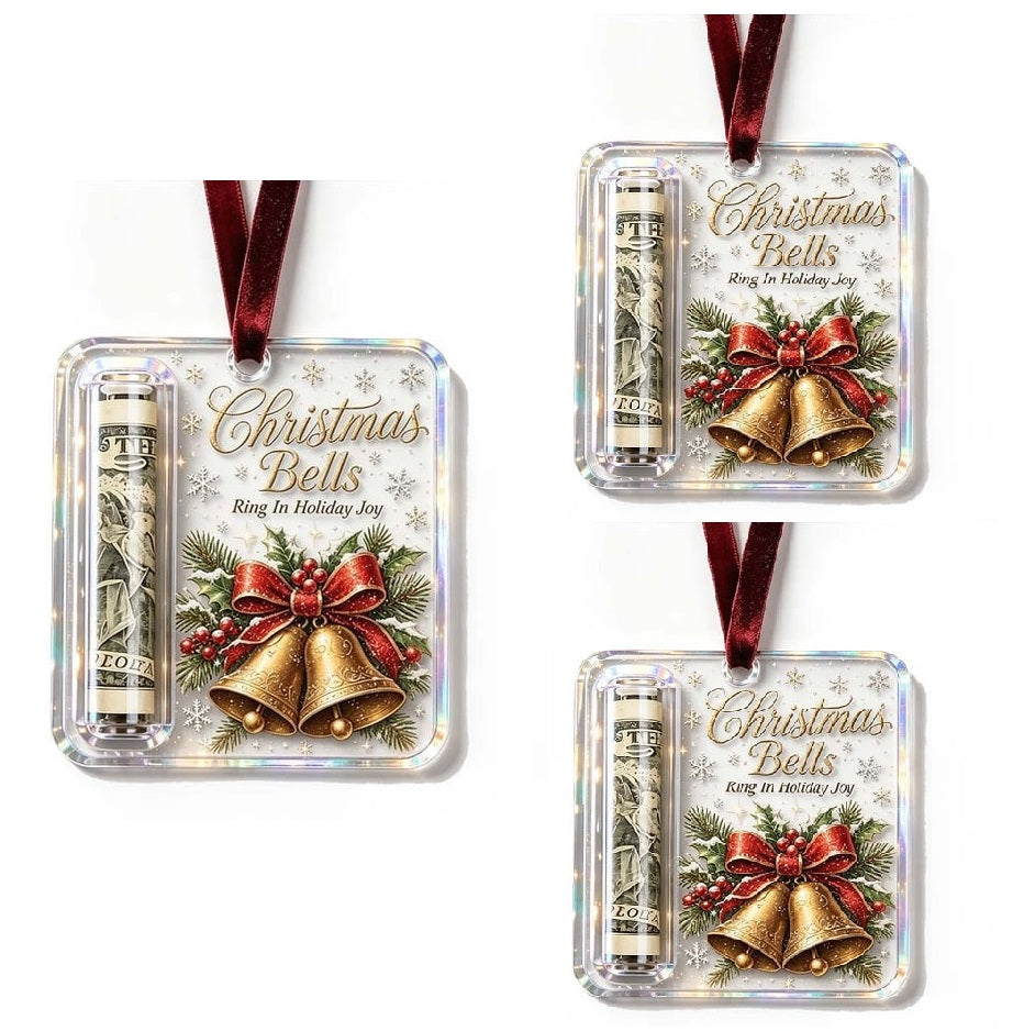ChristmasCash 1+2 GRATIS - Dekorativ Akryl Julepengehænger Ornament
