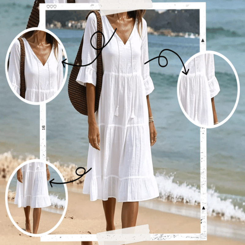 Icone™ FashionDress: Sommer Casual Løs Fit Modekjole til Kvinder