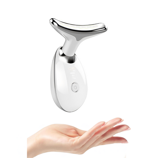 SkinMassager - Ansigt Og Nakke Hudløftningsmassageapparat Og Fastgørende Skønhedsværktøj