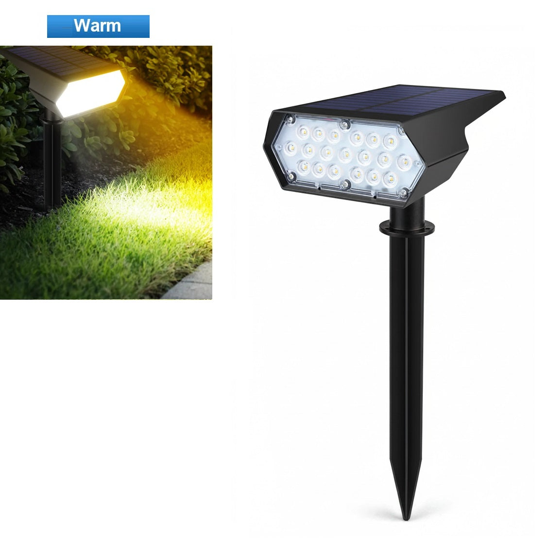 Ledsen™ OutdoorLight: Solcelledrevet Have Spotlight