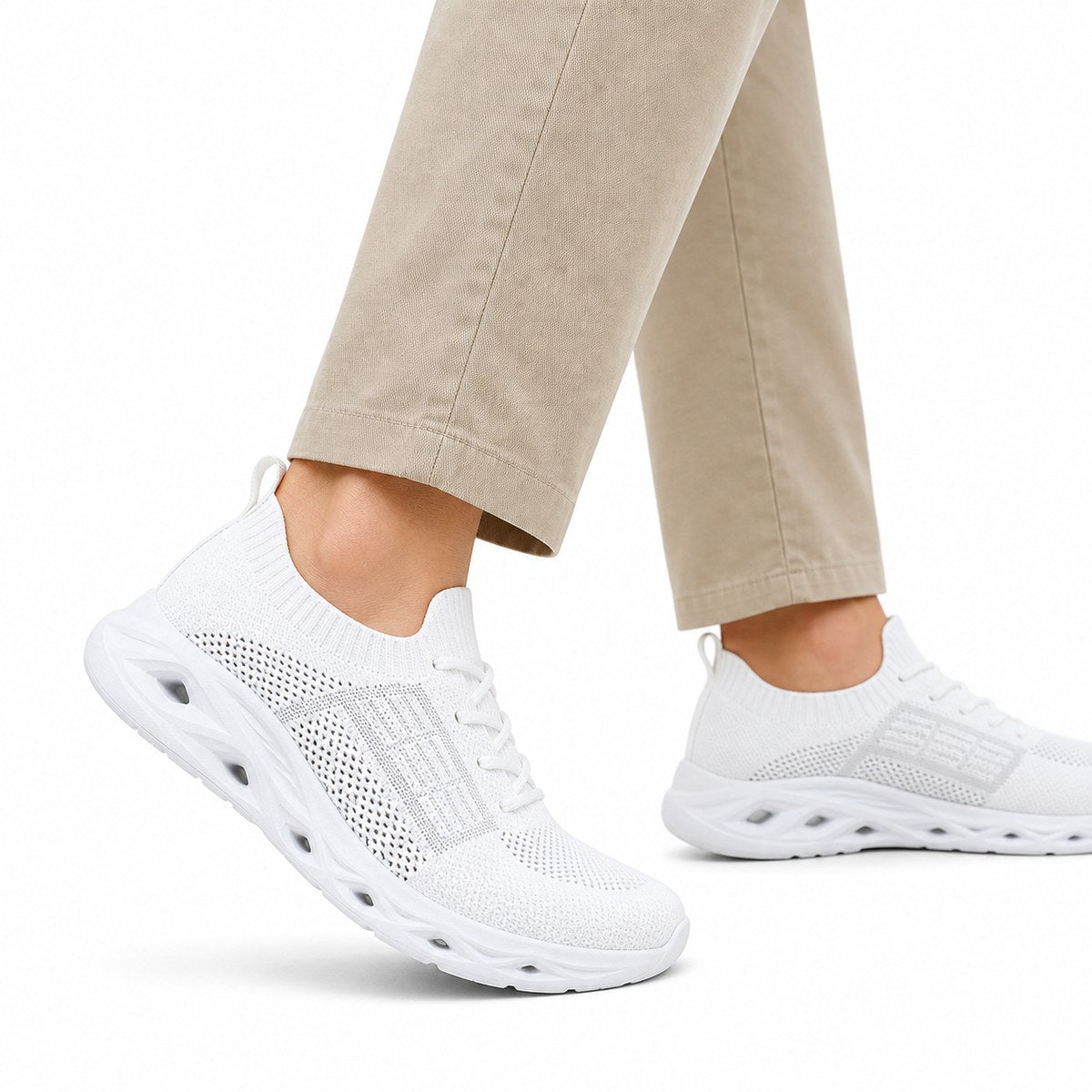 Ortopædiske gåsko med bred tåboks og fodstøtte – unisex komfortsneakers