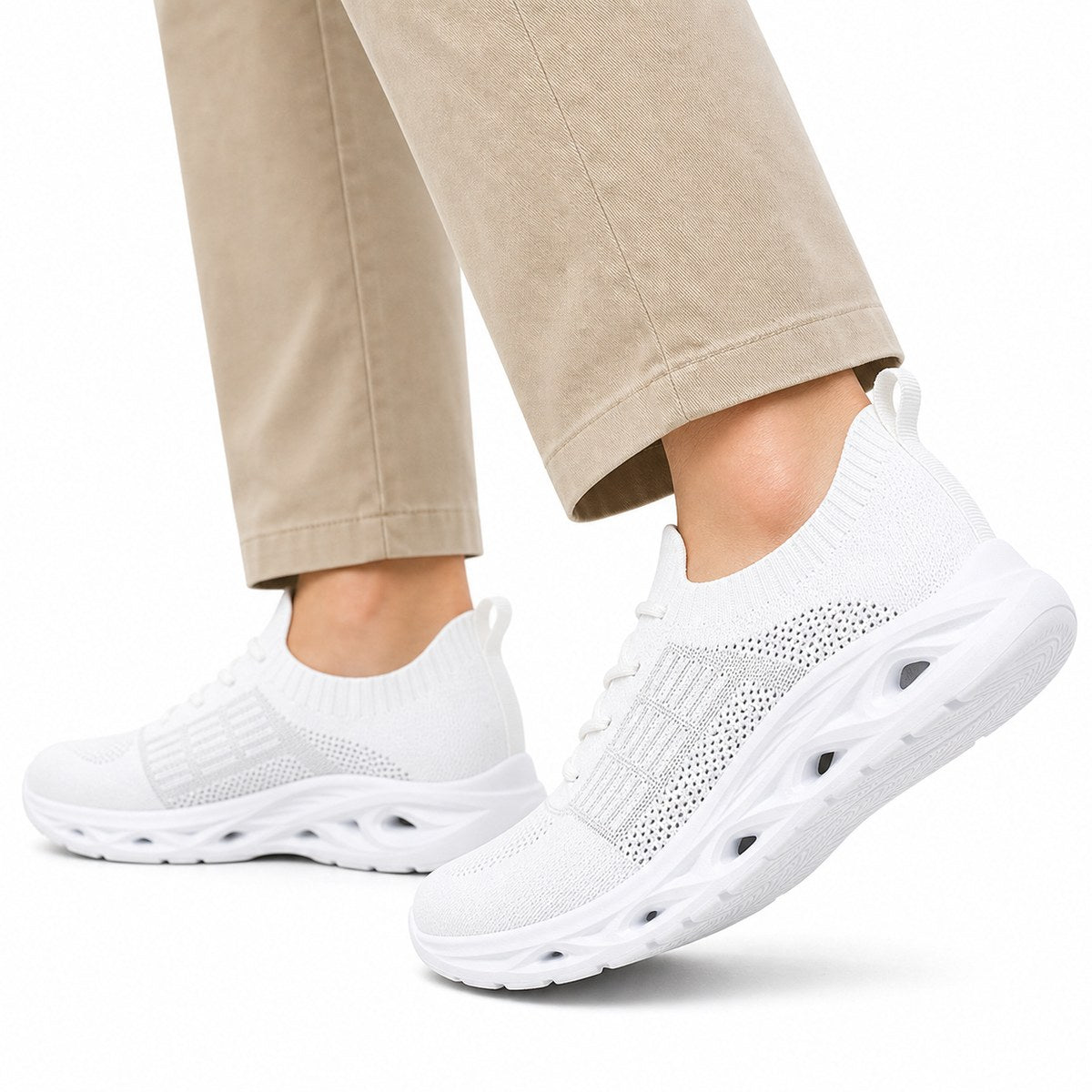 Ortopædiske gåsko med bred tåboks og fodstøtte – unisex komfortsneakers