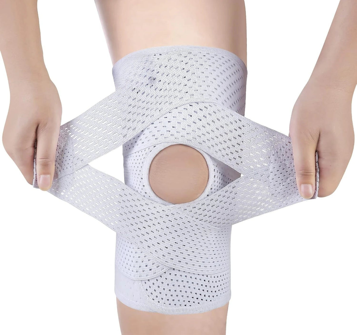 KneeGuard 1+1 GRATIS - Justerbar Knæbeskytter Kompression Støtte Og Beskyttelsessleeve