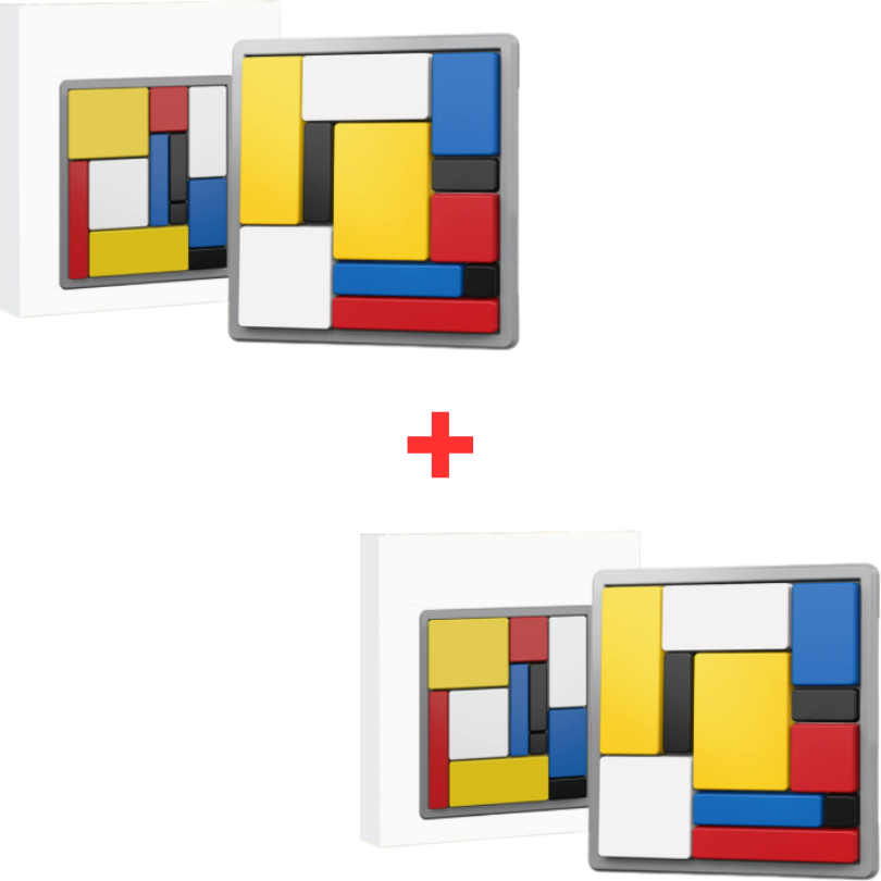 Kletshuts™ PuzzleGame 1+1 GRATIS: Interaktiv Logisk Tænke-Puslespil Legetøj
