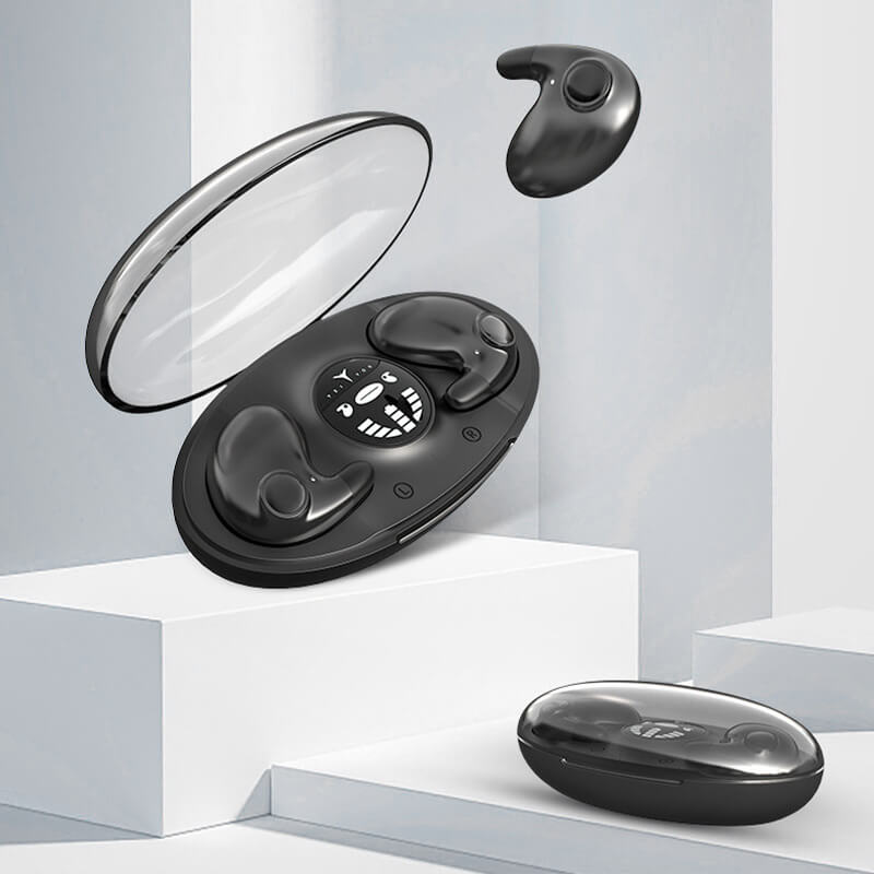 Trådløse Bluetooth-øretelefoner med støjreduktion og genopladeligt etui