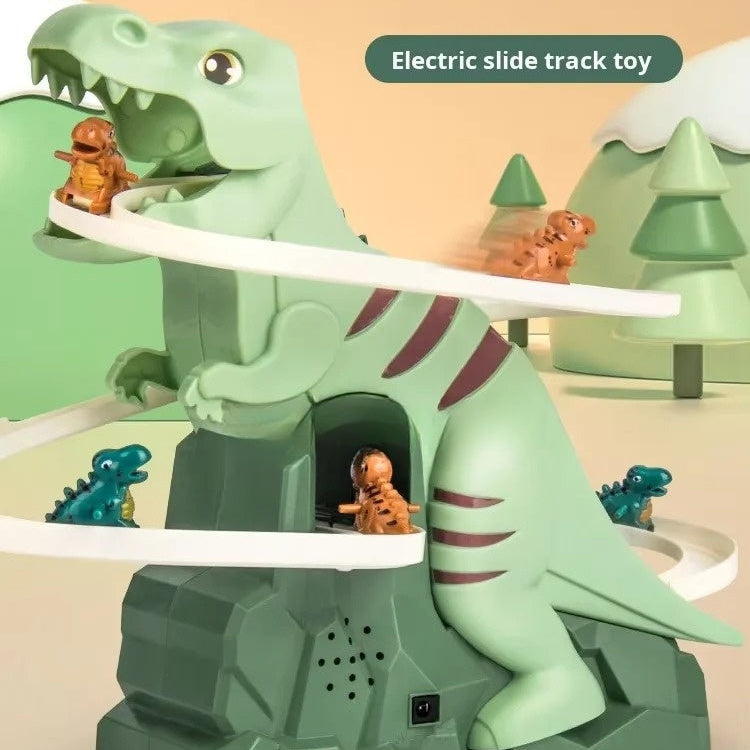 Kletshuts™ DinoSlide: Automatisk Dino Slide Spor Legetøj Til Børn